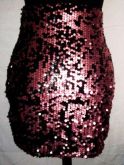 Saia Lantejoula Rosa cintura alta