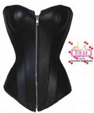 Corselet Preto Acetinado